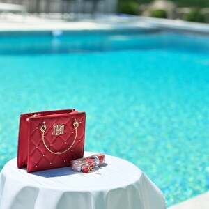 Badgley Mischka Mini Quilted Tote